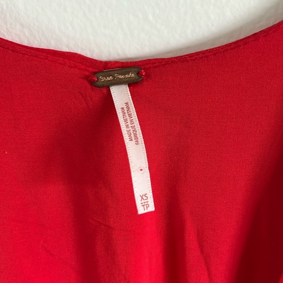 Free People women’s date night mini dress in strawberry - Picture 6 of 10